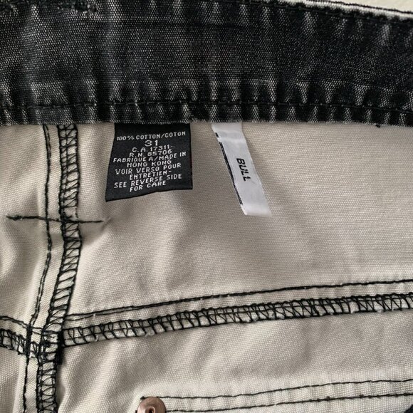 Buffalo David Bitton Relaxed Straight Leg Y2K Faded Black Jeans - Picture 7 of 13